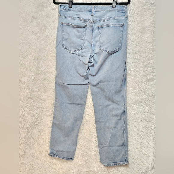 Madewell Women's Mid Rise Stovepipe Sky Blue Skinny Jeans Size 30/10 - Picture 8 of 12